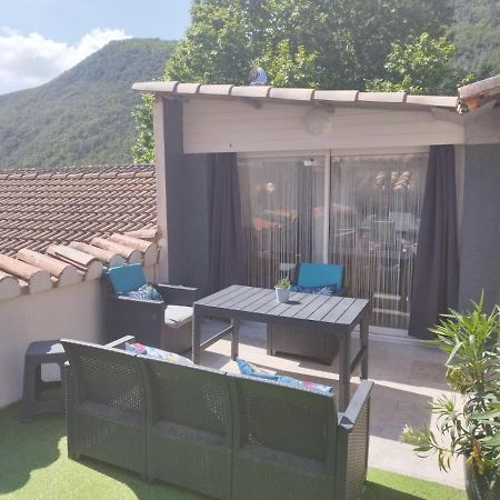 Charmant Appart Cosy Climatise Avec Terrasse Besseges Exterior foto